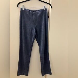 Ralph Lauren Black Label Wonens Vintage Blue Knit Slacks Pants Sz 4 Union Label